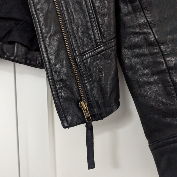 All Saints Bales Leather Jacket - Picture 7 of 7